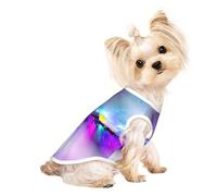 L Pet T-shirt respirant sans manches - Léger Northern Lights Painting Print Tank Top Tenue pour chiens de petite et moyenne taille