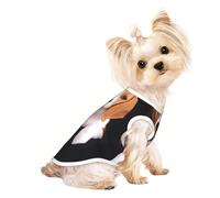 L Pet T-shirt respirant sans manches - Léger ovely Pet Dog Beagle Print Tank Top Tenue pour chiens de petite et moyenne taille