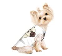 L Pet T-shirt respirant sans manches - Léger Shih Tzu Dog Print Tank Top Tenue pour chiens de petite et moyenne taille