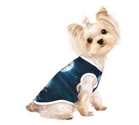 L Pet T-shirt respirant sans manches Motif ciel nocturne Imprimé Chat Chiot Yorkshund Bouledogue Français