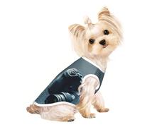 L Pet T-shirt respirant sans manches pour animal de compagnie - Imprimé graphique 3D Univers Espace Gilet extensible pour chiens et chats de petite et moyenne taille