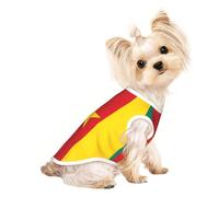 L Pet T-shirt respirant sans manches pour chats et chiens - Débardeur léger imprimé drapeau du Cameroun avec élastique