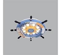 l Plafonnier de Bateau Marin, Lampe de Plafond à Volant, Lampe Suspendue, Filet de pêche, Corde de Chanvre, décoration, Lampe Murale, gouvernail, éclairage Domestique, Marin Pirate, Multicolore
