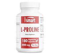 L-Proline 500 mg - Acide Aminé - Contribue à Renforcer les Ongles et les Cheveux - Aide à la Cicatrisation - Aide à la Synthèse Normale du Collagène - Vegan - Supersmart