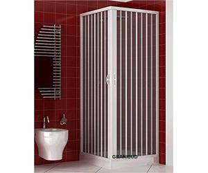 L R - Acquario - Cabine de douche en PVCOuverture centrale, cm 90x90 - H 185