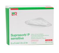 L&R Suprasorb P Sensitive Border Lite 5cm X 5cm 10 unités