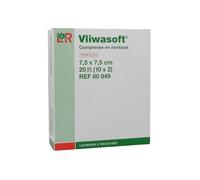 L&R Vliwasoft Compresse en Non-Tissé 30g S-2 7,5cmx7,5cm Boite-10s Stérile