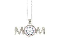 L Rose Happy The Day Of The Dead Cadeau de fête des mères pour maman, grand-mère, collier d'anniversaire, M