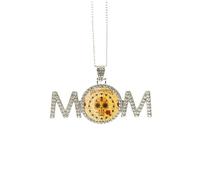 L Rose The Day of the Dead Mexico Cadeau de fête des mères pour maman, grand-mère Collier Bijoux d'anniversaire, M