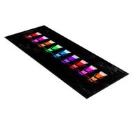 L&S PRINTS FOAM DESIGNS Tapis de Bar Multicolore avec Motif Shots - Excellente idée Cadeau pour la Maison, Un Bar, Un Magasin, Un Cocktail, Une fête, Une publicité