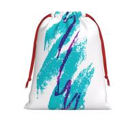 L Sac de Noël avec cordon de serrage - Sacs de fête de Noël festifs avec motif de tasse des années 90, pochettes en peluche réutilisables