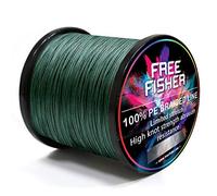 L SERVER Fil de Pêche Carpe 4 PE Brins Super Fort Traction 2000M Solide Tressé Ligne de PêChe, Armée Verte, Line Number 3.5#: 0.30mm / 40LB / 18.0KG