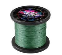 L SERVER Ligne de Pêche 4 PE Brins de Trésses Allonger Trésse de Peche 1000M Forte Traction Fil de Pêche Carpe, Armée Verte, Line Number 2.5#: 0.26mm / 30LB / 14.0KG