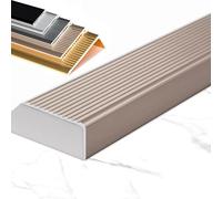 L-Shaped Aluminum Alloy Stair Edging 36/40/48/55/60in Stair Nose Molding, Non-Slip Staircase Step Edge Protector for Vinyl/Wood/Tile(Purple,L 48in/120CM)