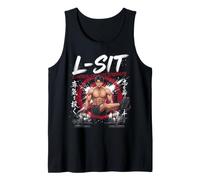 L-Sit Anime Calisthenics Gym Motivation Fitness Design Débardeur
