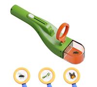 L.StarryIsland 2025 Nouveau Attrape Araignée, Attrape Insectes Vivants avec 2 Lumières et Loupe 5X, Enfant 4 Ans et Plus, Facile à Attraper et Observer Insectes Vivants (Vert)