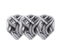 L-Style EZ L1 Mike de Decker Type A Black Clear White - Ailettes de fléchettes