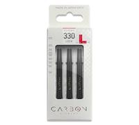 L-Style L-Shaft Locked Straight Carbon Black 330 Dart Shaft Set of 3 by