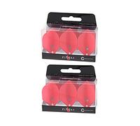 L-style L1 Ailettes de fléchettes standard - PRO - Rouge - 2 ensembles (6 ailettes)