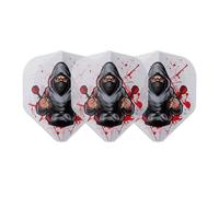 L-Style L1 EZ Rene Eidams V4 Clear White - Ailettes de fléchettes