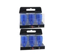 L-Style L8 Pro Lot de 2 ailettes de fléchettes en forme de balle ultra résistantes Bleu