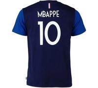 L - T-Shirt - Fff - Kylian Mbappe - Bleu - Manches Courtes - Coton Respirant Multicolore