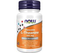 L-Théanine 100 mg 90 Comprimés à mâcher Now Foods