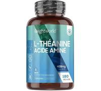 L-Théanine 400mg - 180 Gélules Vegan - 6 Mois D'approvisionnementformule Naturelle Keto, Végetalienne Sans Gluten