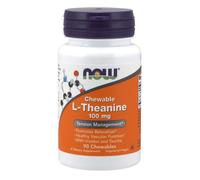 L-Théanine 100 mg 90 comprimés à croquer Now Foods