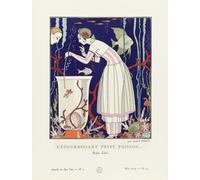 L' tourdissant Petit Poisson. Un superbe petit poisson. Robe d' été. Illustration de mode art déco par l'artiste français George Barbier 1882-1932. L'œuvre a été créée pour la Gazette du Bon Ton un