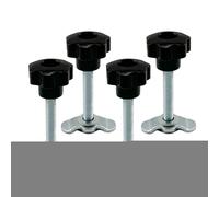 L Track Accessories, Lug Threaded Stud Nut Fitting Tie Down, Lightweight Yet Strong, Ergonomic Rail Part Replacement for Trucks Car Garage Airplane Warehouses, Galvanized Steel