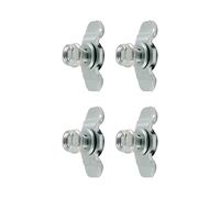 L Track Attache à Plot - Points d'ancrage Fixation Lourds pour Plateau Camion - 4 Pièces Quincaillerie d'Arrimage pour ATV Avion SUV Pick-up - Système de