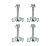 L Track Bolts - Rail Stud Fitting for Truck Bed | Tie Down Hardware ATV Aircraft SUV Pickup Warehouse Van RV M8 Threaded Connector Camper Vehicle Modification Aluminum Accessories, 4*PCs