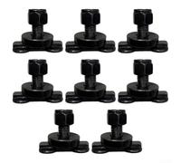L-Track Lot de 8 écrous à goujons filetés à double patte pour fixation de cargaison robuste sur remorques pour camions camping-cars