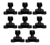 L-Track Lot de 8 écrous filetés à double patte pour points d'ancrage réglables dans des environnements de travail mobiles