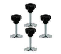 L Track Rail, Lug Threaded Stud Nut Fitting, Dependable Load Fastening, Ergonomic Tie-Down Accessory, Heavy-Duty Rail Part for Trucks, Cars, Garages, Airplanes, Warehouses, 1.73 Inches