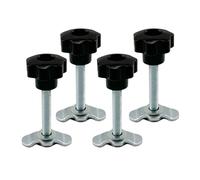 L Track Stud Nut Fitting, Lug Threaded Tie Down Rail Accessories, Ergonomic Replacement Parts for Vehicle Storage, Garage Setup, Trailer, Van, Airplane Use, 4 Pieces