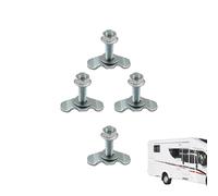 L Track Threaded Stud | L Track Double Lug Threaded Stud Nut Fitting Tie Down | 4 Pieces Tie Down for Automotive RV ATV Aircraft Trailer Cargo Control SUV Warehouse Van