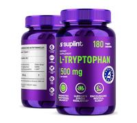 L-Tryptophane 500 mg - Gélules Haute Concentration - 180 Gélules | Soutien Naturel de l’Humeur & du Sommeil | Certifié GMP | Testé en Laboratoire aux Pays-Bas