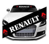 L&U Pare-Brise Car Styling Pare-Soleil Avant Bannière réfléchissant Autocollant, 130x21cm,for Renault