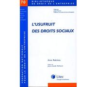 l usufruit des droits sociaux n°70