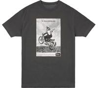 "L" Vintage Ad Biker Tee Graphite