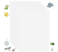 L&W Luck 20 Pièces A4 Plastique Fou,Thermorétractables Transparents-Papier Fou pour Porte-Clé Creatif,Plastique Dingue,Artisanat DIY