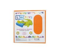 L-W Toys Grand tapis de construction 50x50 points orange