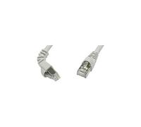 L00001A0155 RJ45 Câble réseau, câble patch CAT 6a S/FTP 2.00 m gris ignifuge, avec cliquet dencastrement