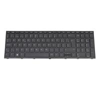 L01027-BG2 Original HP Clavier CH (Suisse) Noir/Noir avec rétro-éclairage pour ProBook 430 G5, 440 G5, 450 G3, 450 G5