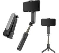 L09 Gimbal Stabilizer avec Bluetooth Fill Light Selfie Stick Telescope Video Shooting Tripod Noir