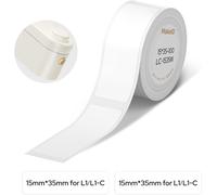 L1-C Étiquettes Pré-Découpées Thermiques, 15 X 35 Mm, Adhésives, Imperméables, Compatibles Avec L'étiqueteuse Portative Makeid