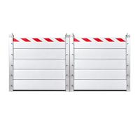 L130cm - H20cm Alliage D'aluminium Barrière Anti-inondation Porte,Détachable Réutilisable Mur Anti-inondation,barrière Anti-inondation pour Garage,pour Garage/sous-Sol/Porte D'entrée/Allée