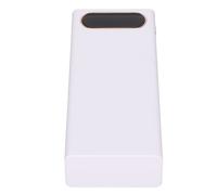 L16 16x18650 Diy Power Bank 2 BoîTier De Batterie De Sortie Usb Avec éCran Lcd Et Port D'entréE Micro Type C Blanc
